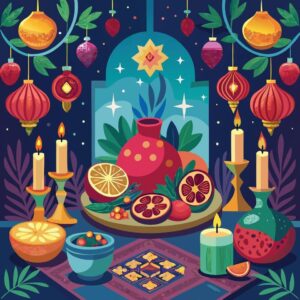 2 طراحی پوستر و بنر برای شب یلدا