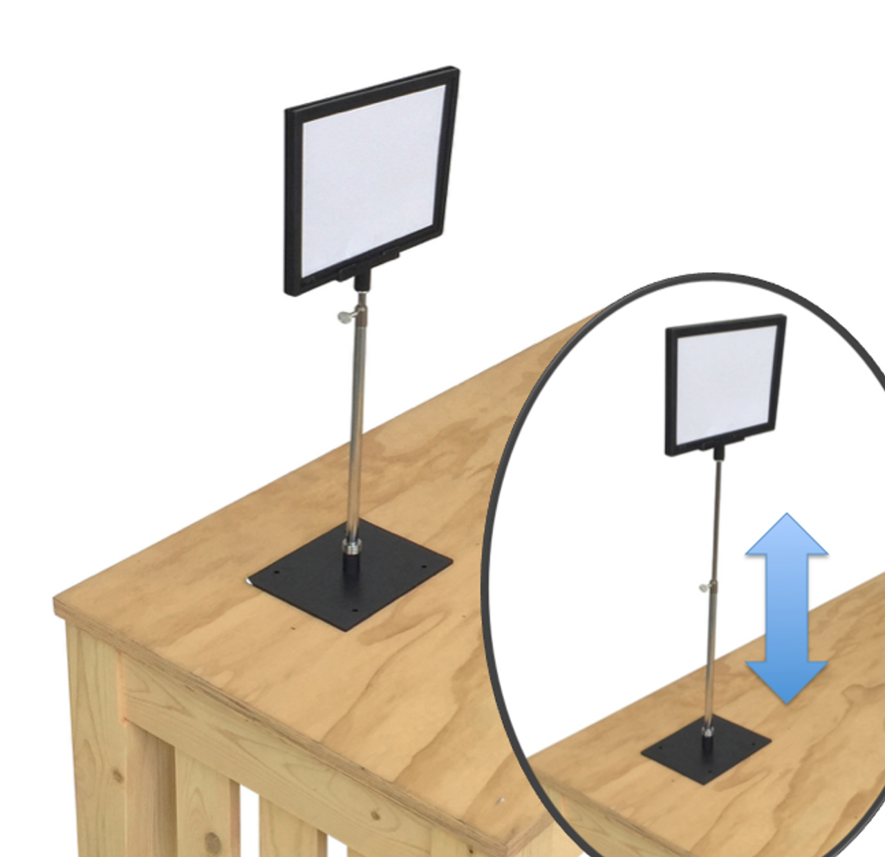P7308 tabletop sign holder with height adjustability B 5 -  طراحی استند تبلیغاتی + [ سفارش آنلاین طراحی استند ] 1404