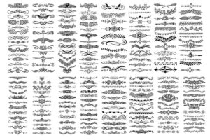 Vintage decorative curls swirls borders 300x200 - وکتور چیست؟ || +7 سایت برتر دانلود وکتور رایگان