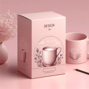 عکس محصول قهوه با دو فنجان کنار ان طراحی زیبا و حرفه ای